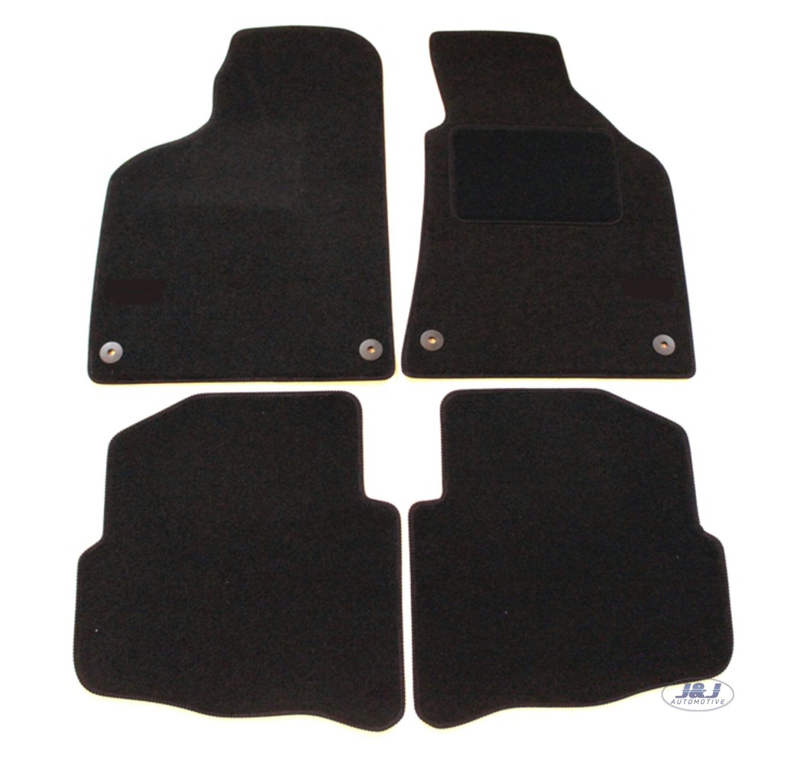 Quality FULLY TAILORED Black floor Car Mats for VW POLO 9N 3door 2002