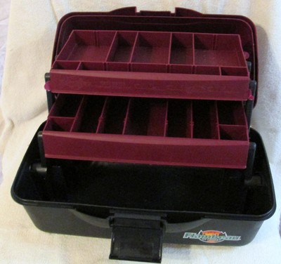 Flambeau Outdoors Tackle Box Double Tray Maroon Classic Series
