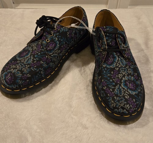 靴 Dr. Martens 1461 Floral Ja cquard shoes New Dr. Martens 1461 Floral Jacquard Oxford Shoes Men 8