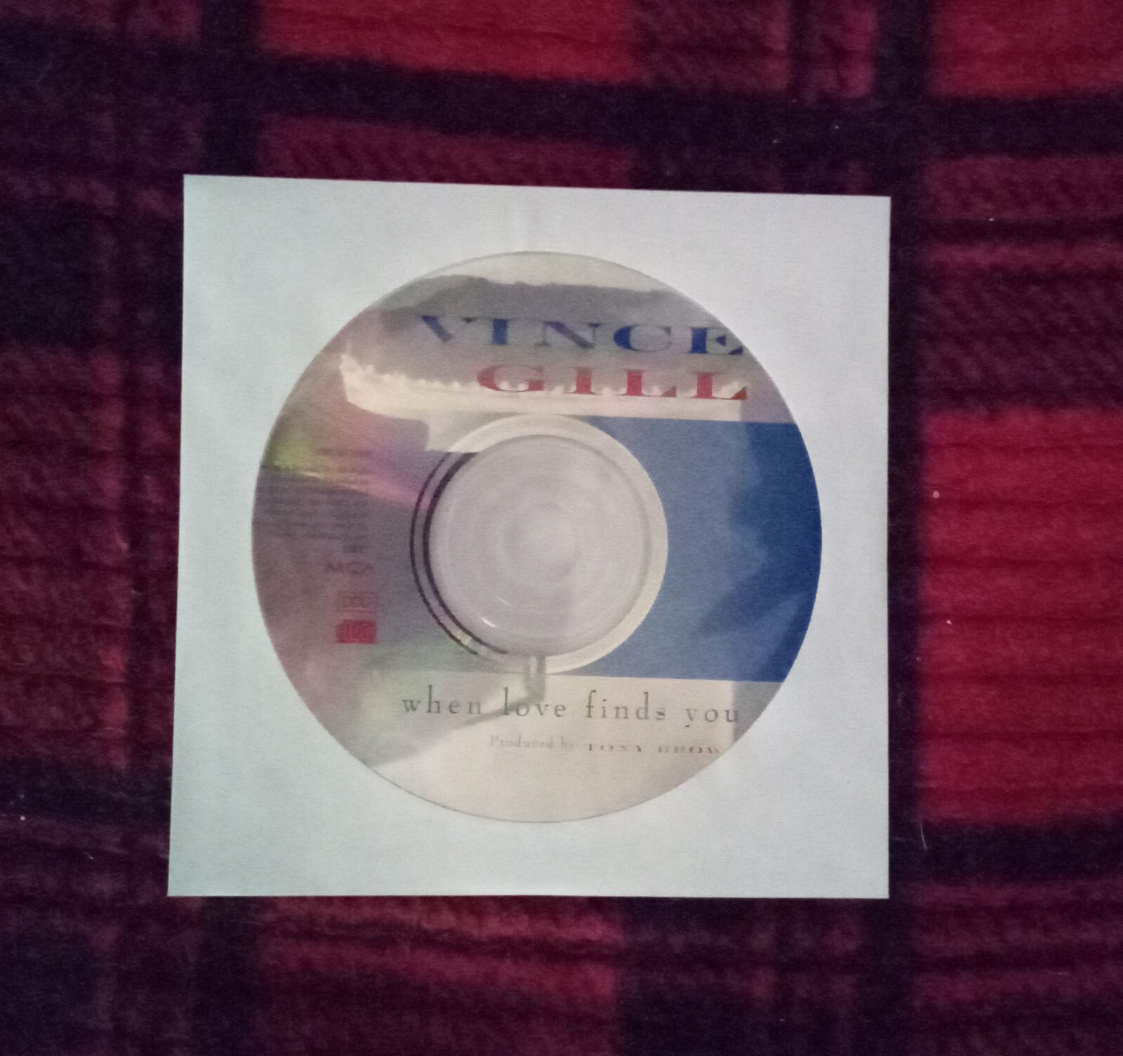 VINCE GILL-LOVE FINDS YOU-CD ONLY IN PAPER SLEEVE/CARDBOARD MAILER-FREE SHIPPING