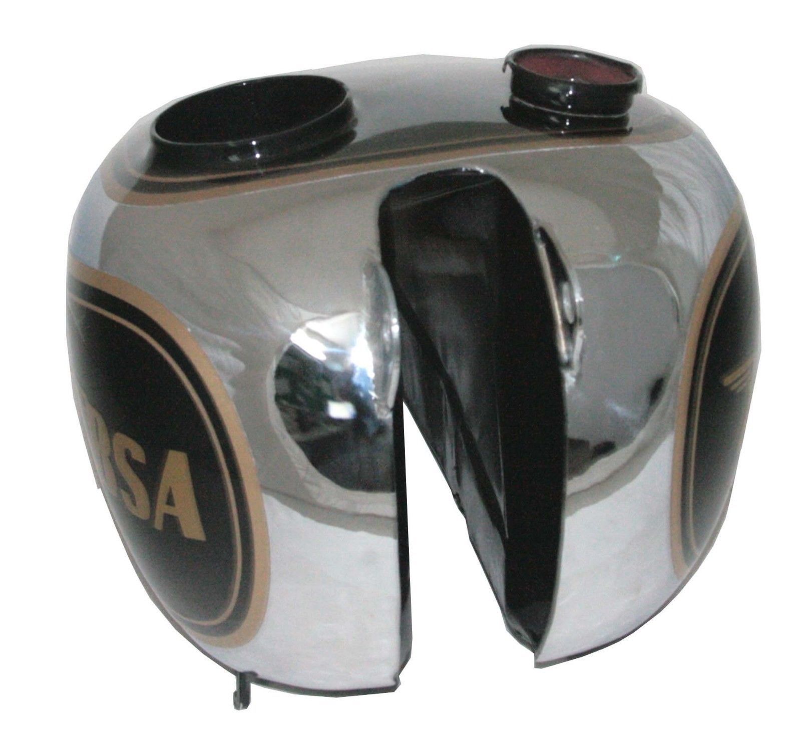 BSA C11 C10 Petrol Fuel Tank Black Painted Chrome Plated  