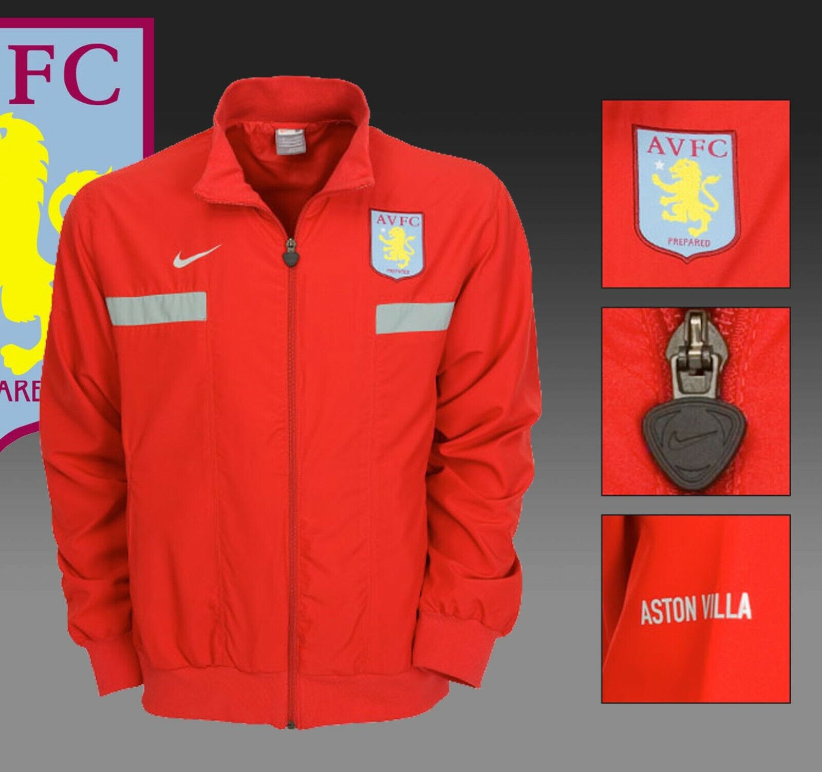 Arsenal N98 Nike Track Jacket - Red Currant / Midwest Gold