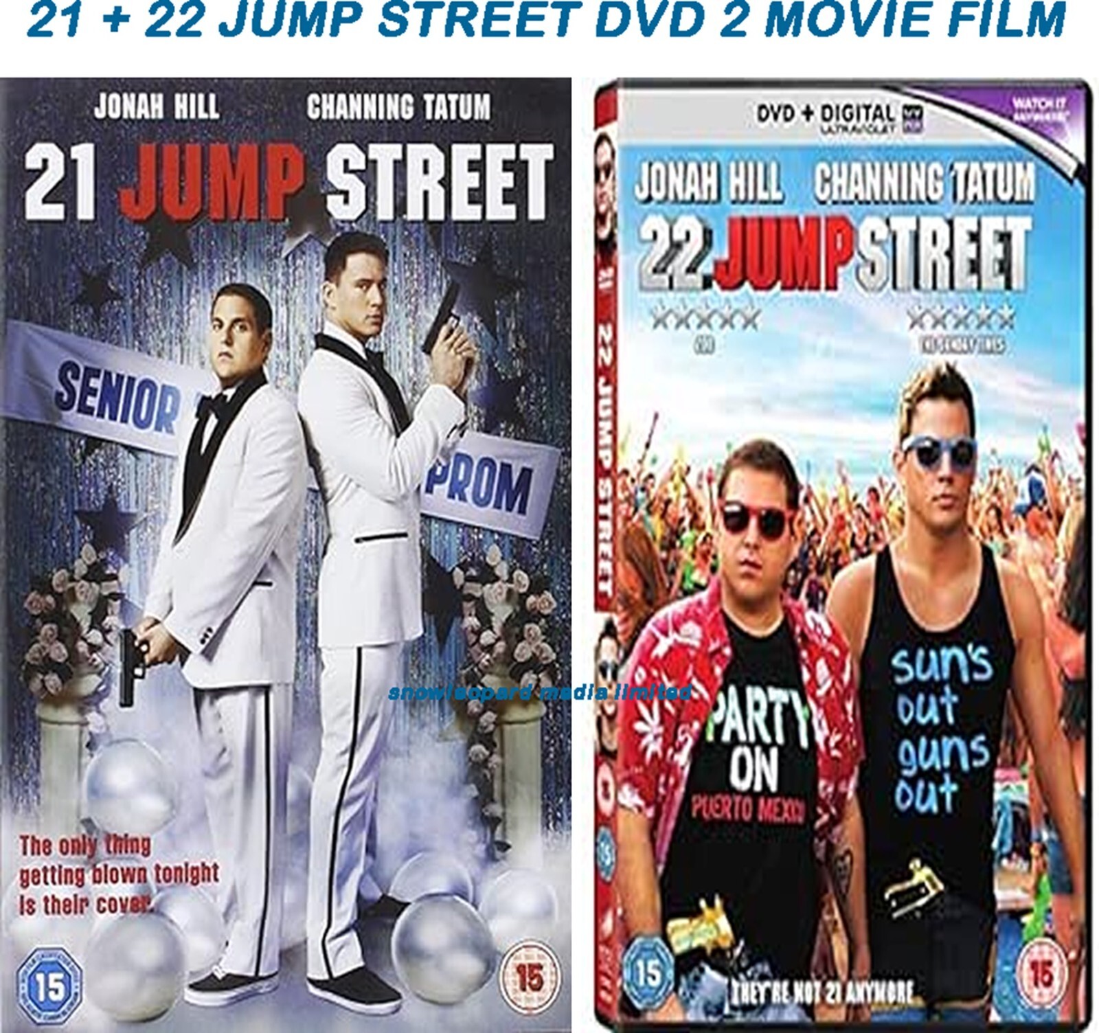 21 + 22 JUMP STREET DVD 2 MOVIE FILM Jonah Hill Channing