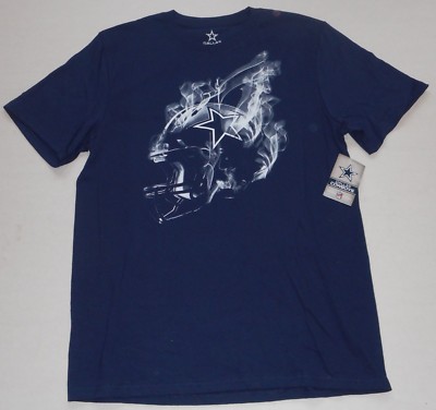 DALLAS COWBOYS AUTHENTIC APPAREL 100% COTTON S/S T SHIRT MENS M L XL 2X HELMET