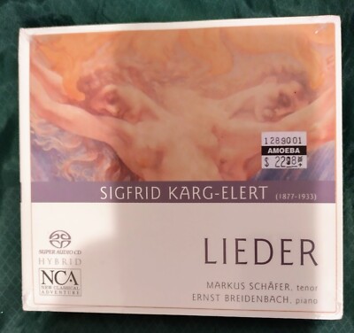 Sigfrid Karg-Elert, Markus Schafer & Ernst Breidenbach - Lieder (SACD 2006) NEW