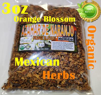 Azahares,Flor de azahar de naranjo(a) ,te de azahar, te de azahares Natural 3oz!