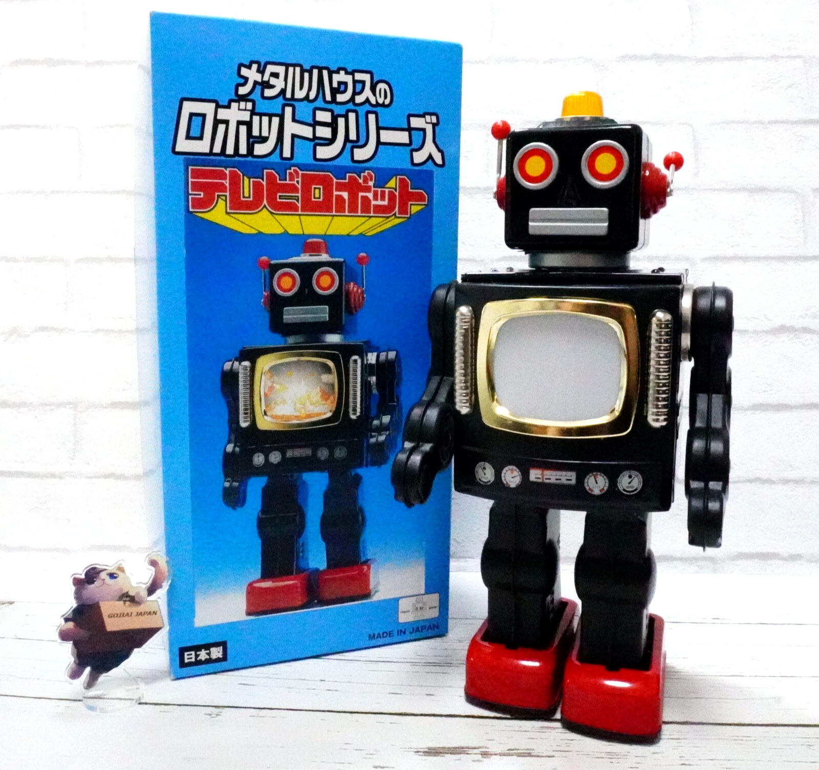コレクション l House Tin Robot Japan Vintage Metal House Tin TV Space Robot Battery operated Black Red