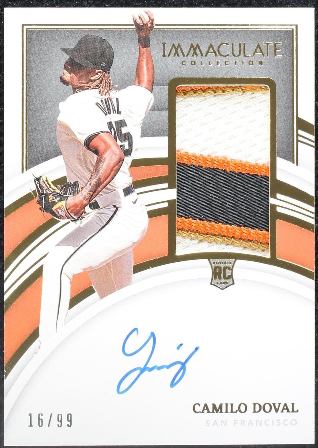 2022 Panini Immaculate Collection - Camilo Doval #153