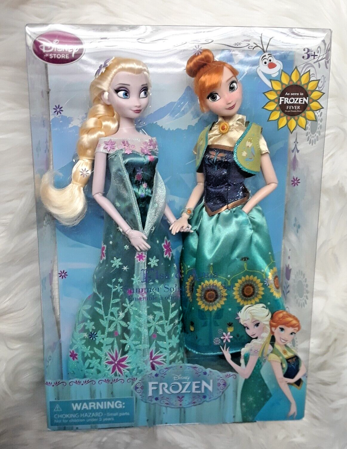 Ensemble 2 poupées Frozen Anna et Elsa : 58cm de hauteur