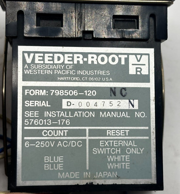 VEEDER-ROOT 798506-120 6-250VAC/DC NSMP