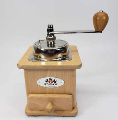 Zassenhaus Manual Coffee Mill Grinder Solingen Natural Finish Made In Germany