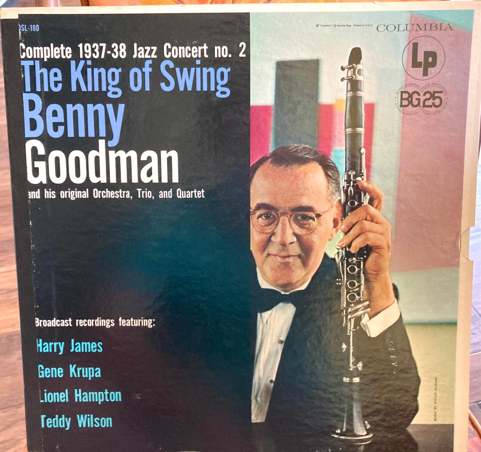 BENNY GOODMAN COMPLETE 1937-38 JAZZ CONCERT NO. 2-VINYL LP