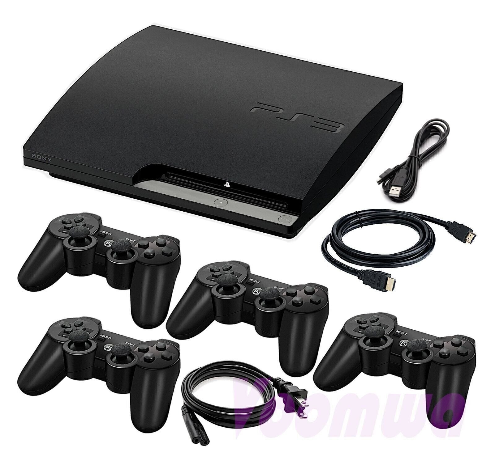 ps3本体とカセットもろもろとコントローラー3つ ps3本体とカセットもろもろとコントローラー3つ