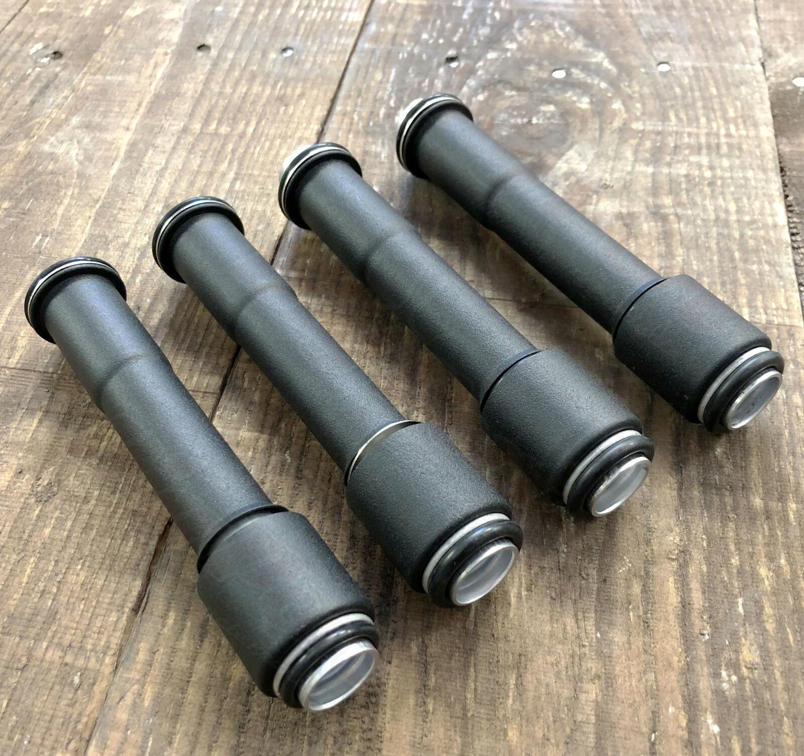 Pushrod Cover Kit Wrinkle Matt Black For HarleyDavidson Evo Big Twins