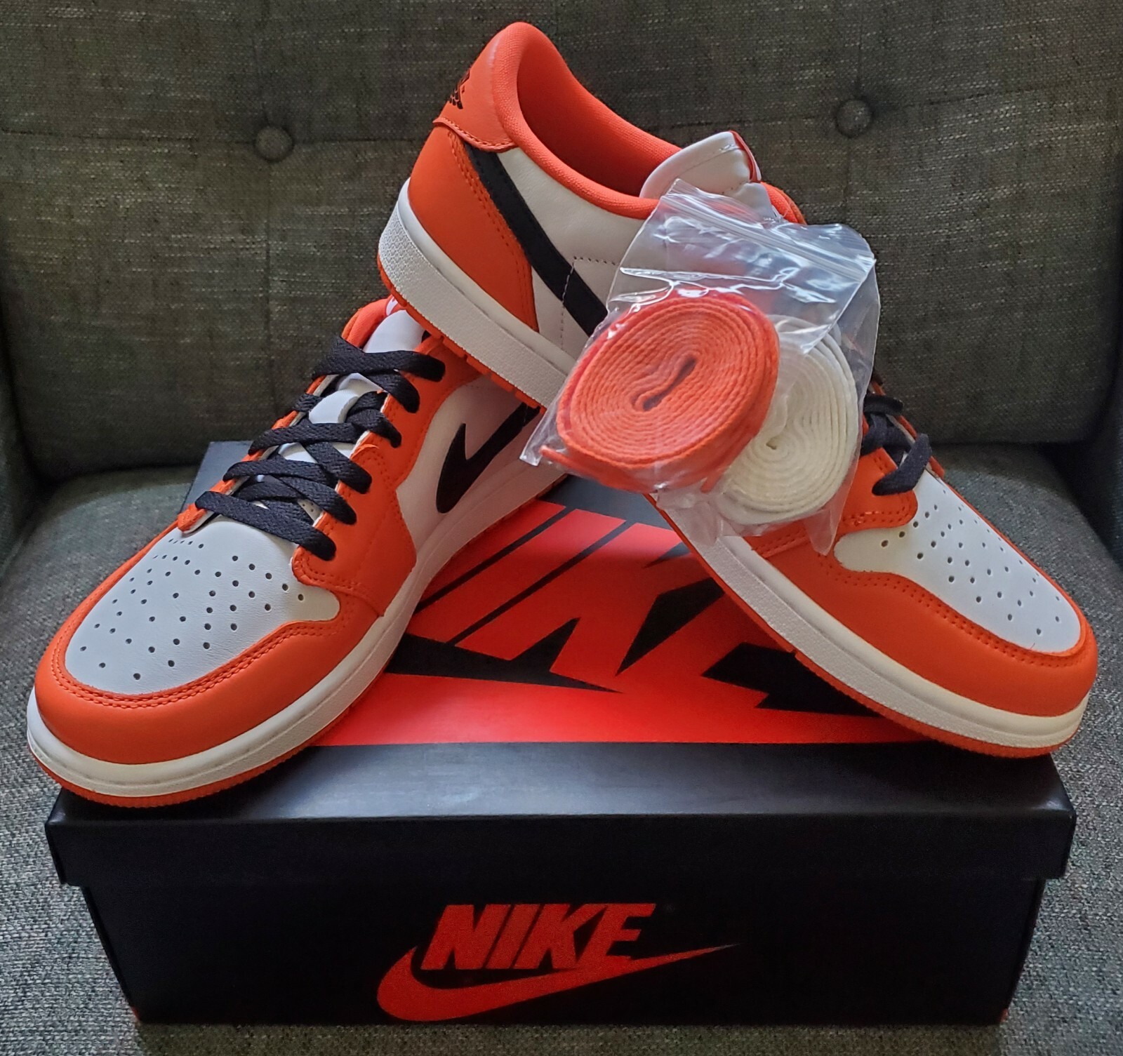 Nike Air Jordan 1 Low OG Starfish ナイキ Nike Air Jordan 1 Low OG Starfish 2021 US Size 10.0 Brand