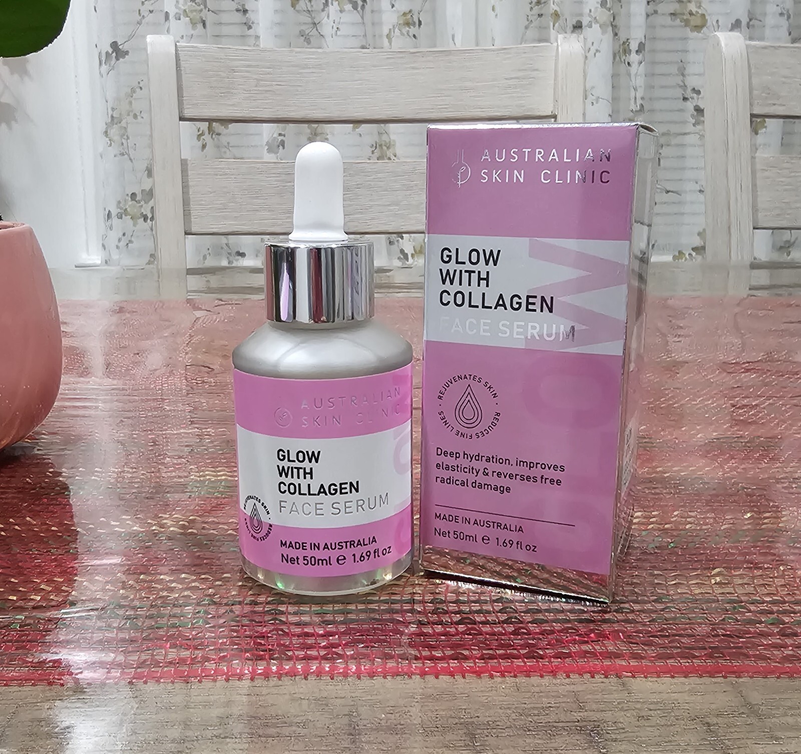 Australian Skin Clinic Face Serum Glow with Collagen 1.69 fl