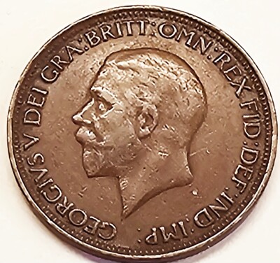 GB GEORGE V BRONZE HALF +PENNY 1932 ++      Free Shipping
