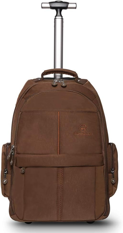 19 Inches Wheeled Rolling Backpack for Men and Women Busines