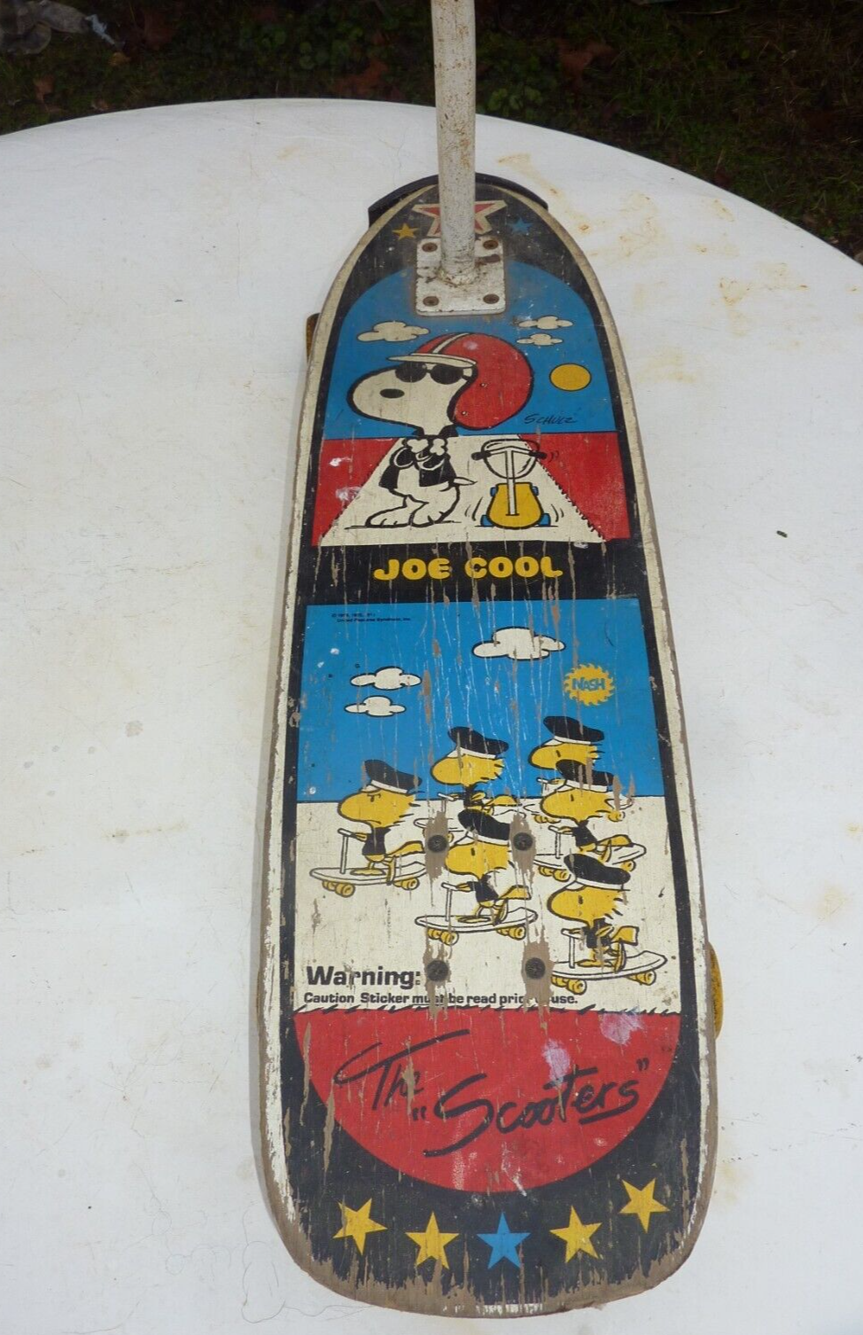 ORIGINAL 1971 SNOOPY JOE COOL PEANUTS WOODSTOCK SCOOTERS