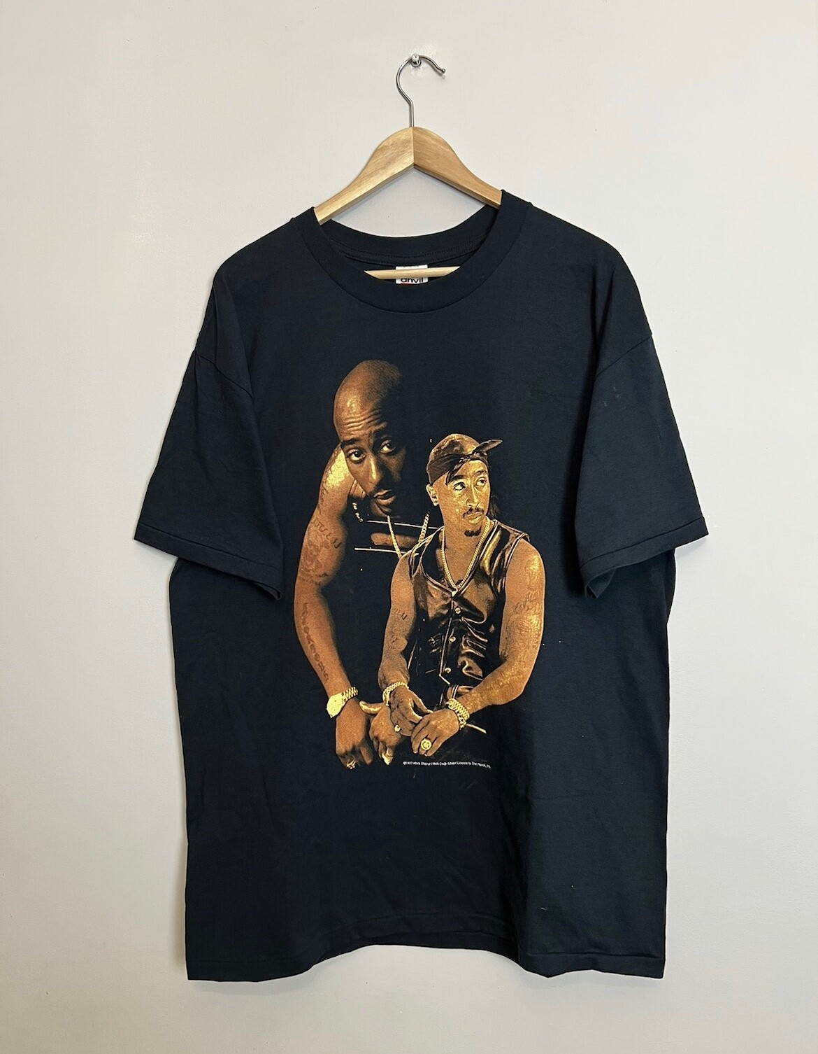 Vintage 90s 2pac Tupac Stop The Violence Tshirt Rap Band XL