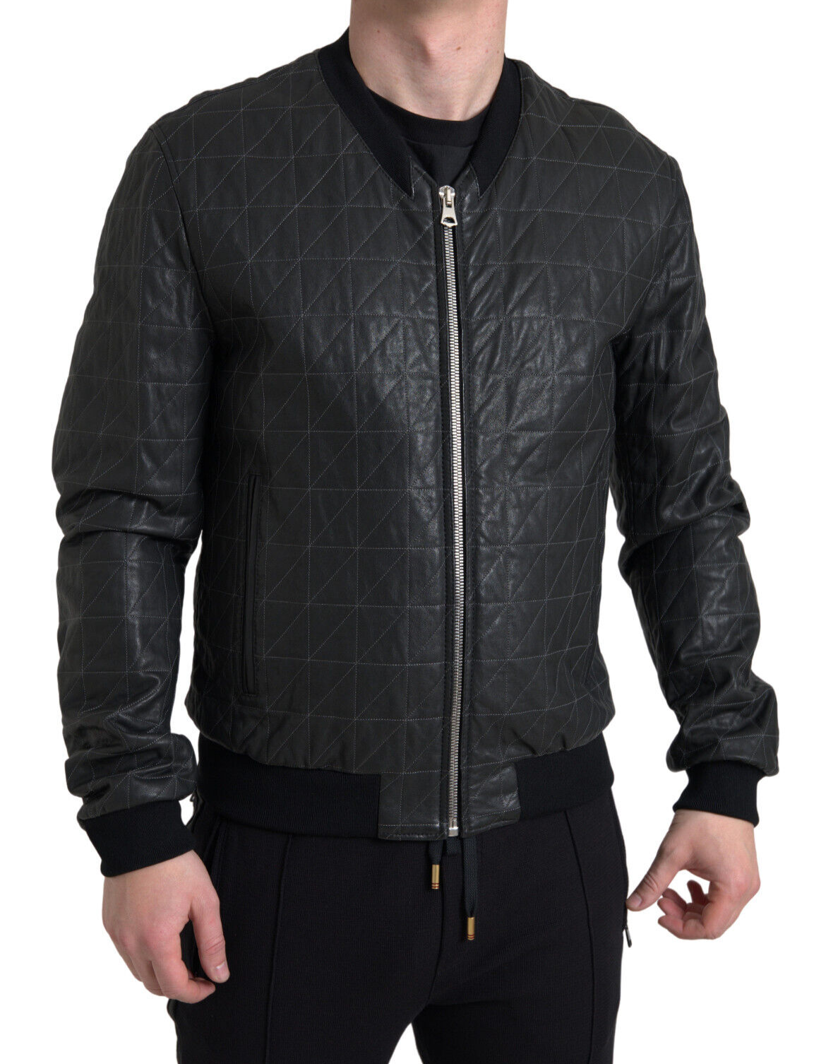 Dolce & Gabbana ブラックジャケット最終値下げ DOLCE&GABBANA D&G Leather Jacket Black Men's Size L From