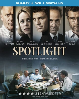 Spotlight Blu-ray Mark Ruffalo NEW