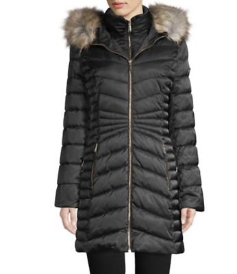 Laundry by shelli segal hotsell faux fur trimmed puffer coat