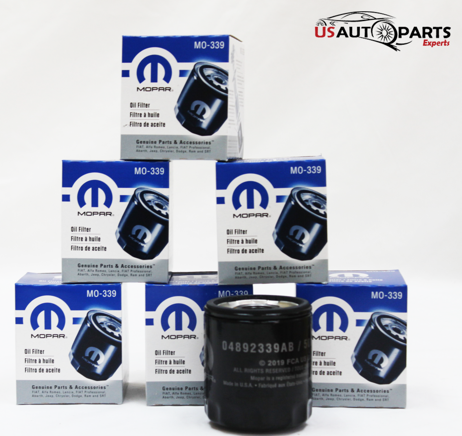 MOPAR MO-339 オイルフィルター 3個セット 3 Pack Mopar Engine Oil Filter MO-339 Jeep Chrysler Dodge