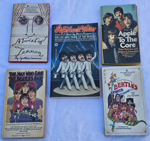 RARE Lot 5 Original Beatles Paperback Books 1st Editions