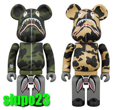 Medicom 200% Bearbrck ~ Bandai Be@rbrck A Bathing Ape Bape