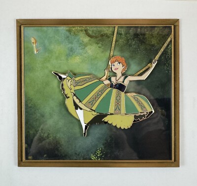 Disney PRINCESS ANNA Frozen FIRST TIME IN FOREVER LE300 Pin SHOWPIECE The Swing