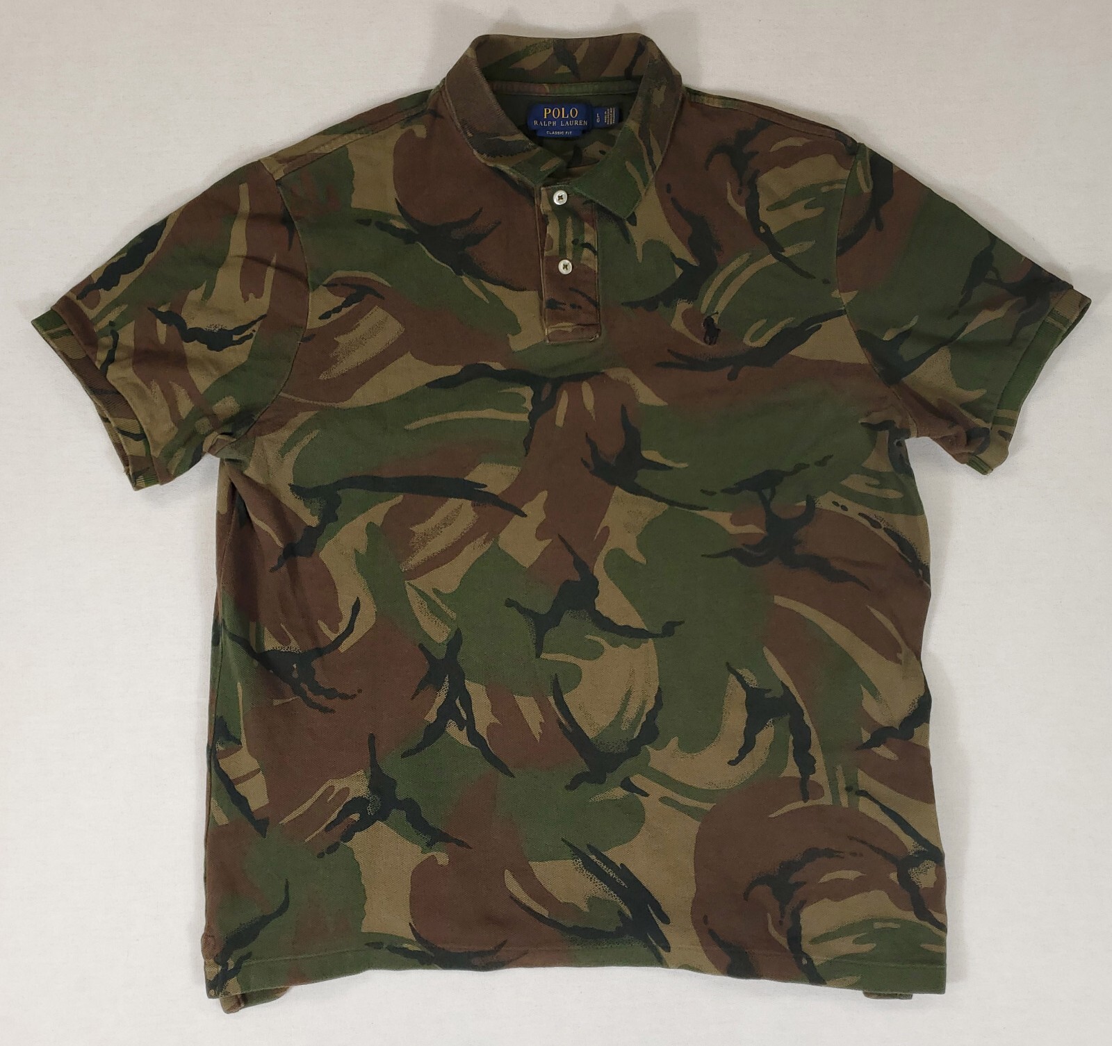 【送料&関税込】Polo Ralph Lauren Army Green Cotton T-shirt Polo Ralph Lauren Green cotton T-shirt Classic-Fit | TheDoubleF