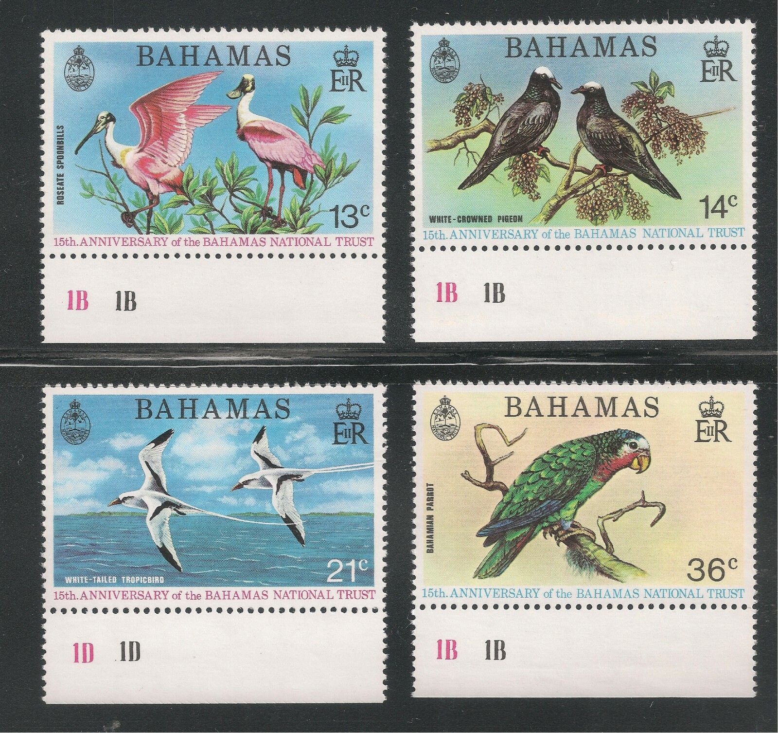 Bahamas #362-365 (A46) VF MNH - 1974 13c to 36c Protected