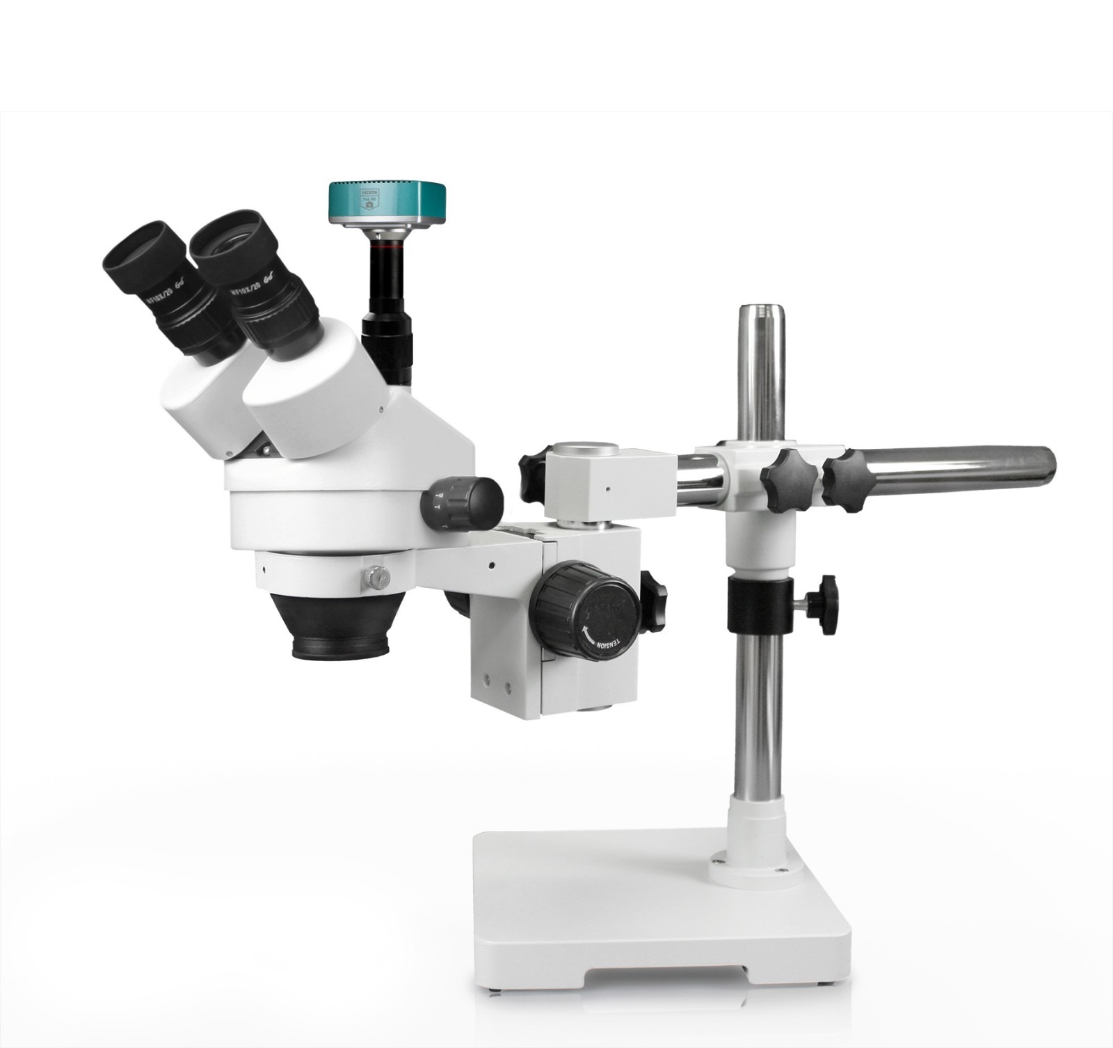 SimulFocal Trinocular Zoom Stereo Microscope, High Definition digital