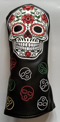 Cinco De Mayo Skull Golf Driver Head Cover - Black - Embroidered - New