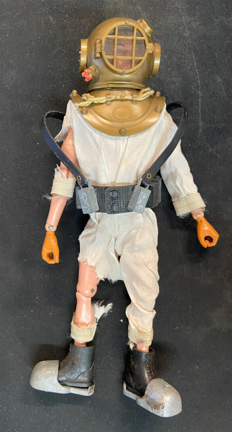 G.I. JOE 1966 DEEP SEA DIVING SUIT FLOCKED HAIR BLONDE G.I. JOE 1966 DEEP SEA DIVING SUIT FLOCKED HAIR BLONDE