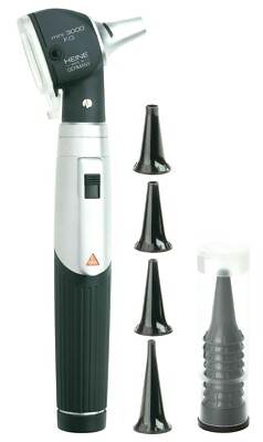 HEINE mini 3000 Otoscope with battery handle & disposable/reusable tip Free ship