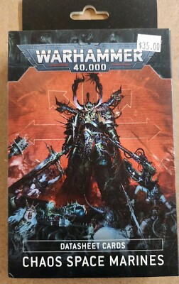Chaos Marines 10th Edition Datasheet Cards - Warhammer 40,000