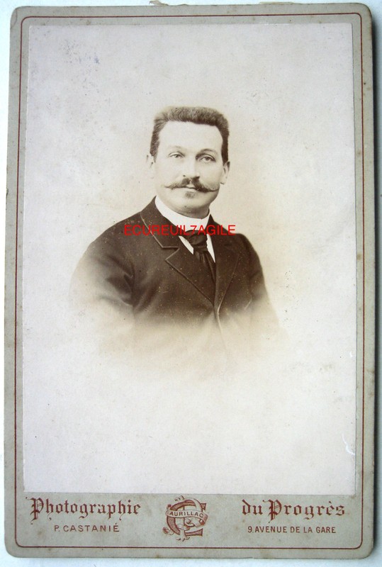 Cabinet Photo CastaniÃ Ã  Aurillac Portait Joseph Gardy K357
