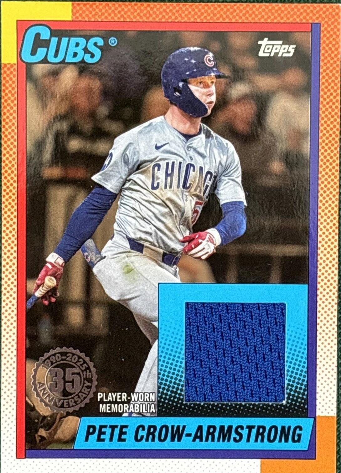 2025 Topps Series 1 - 1990 Topps Baseball Relics Pete Crow-Armstrong # ...