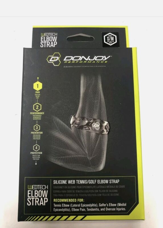 Donjoy Performance Webtech Elbow Strap Black Size S/m