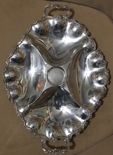 Sterling Silver Plateria Alameda Juarez 58 Ornate Serving Tray Platter