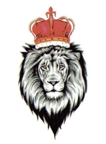 Temporares Tattoo Konig Lowe Lion King Loewe Krone Wasserfest Einmal Klebetattoo Ebay