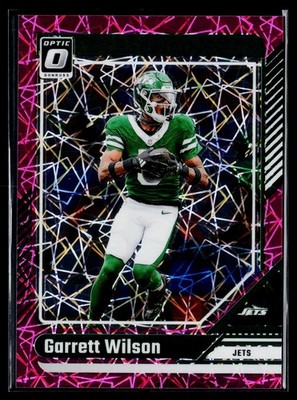 2024 Donruss Optic Garrett Wilson #153 - Pink Velocity Jets #/80
