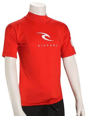 

Рашгард Rip Curl Boys Corpo SS — красный — новый