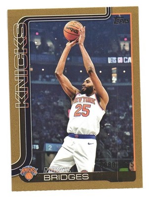 2025-26 Topps NBA Flagship New York Knicks Mikal Bridges Gold /2025