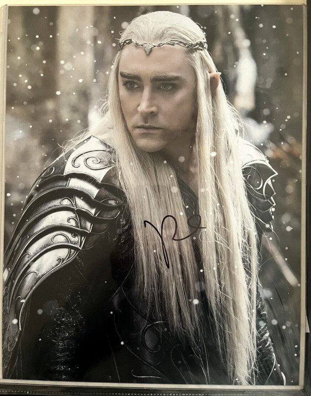 Autograph Lee Pace Thranduil Hobbit 11x14 Version 1