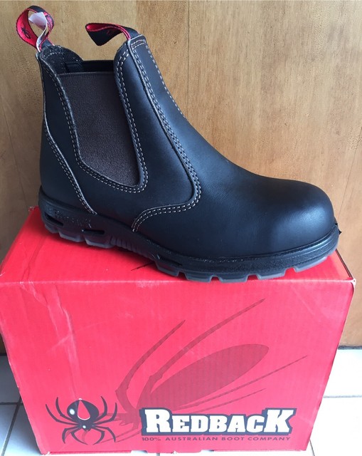 redback bobcat safety boots claret