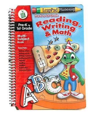 LeapPad Plus Writing Reading Writing & Math Multi-Subject Book & Cartridge