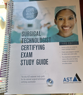 Surgical Technologist Certifying Exam Study Guide AST -3rd Ed Spiral bound W/DVD